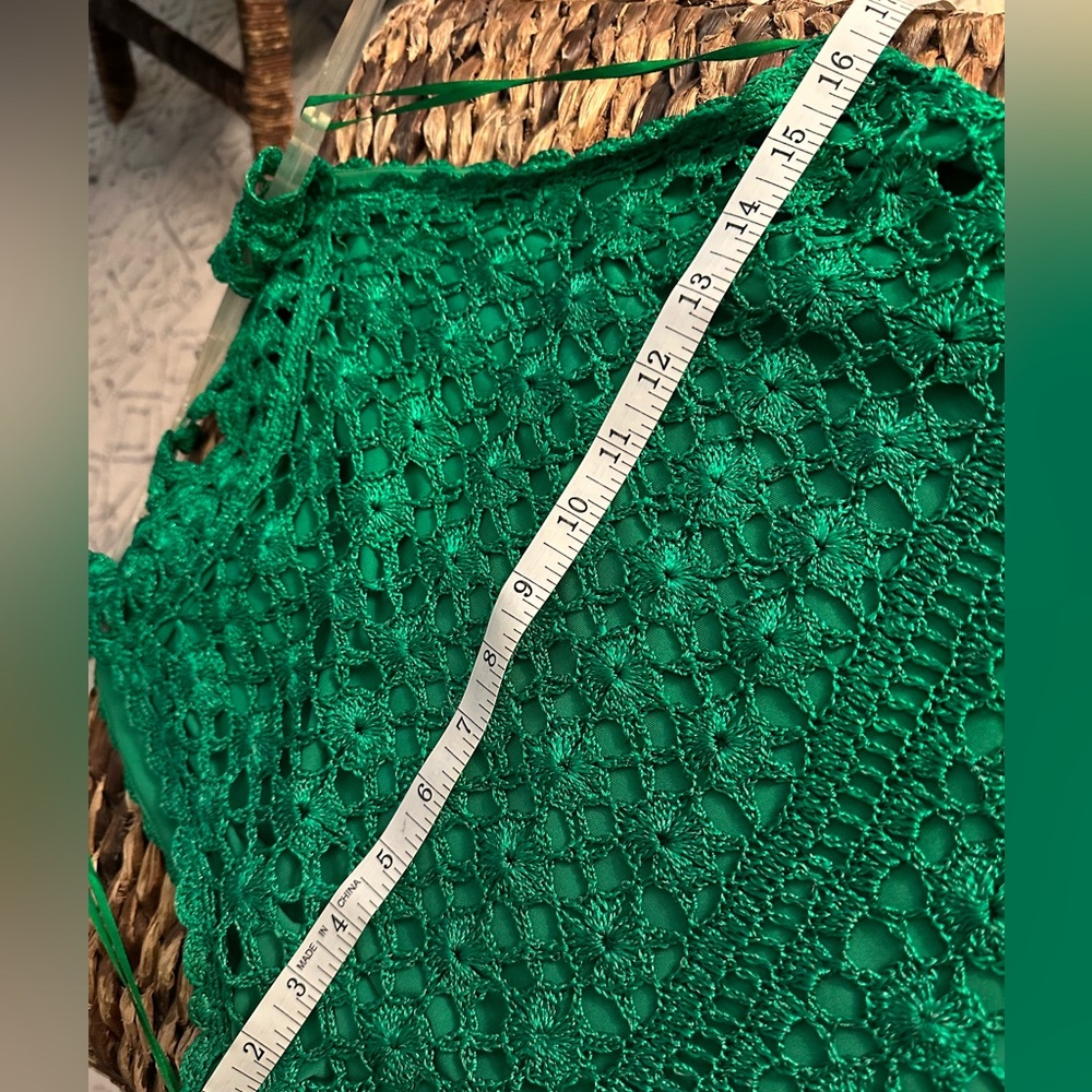 INC INTERNATIONAL CONCEPT green knit top - Picture 5 of 7